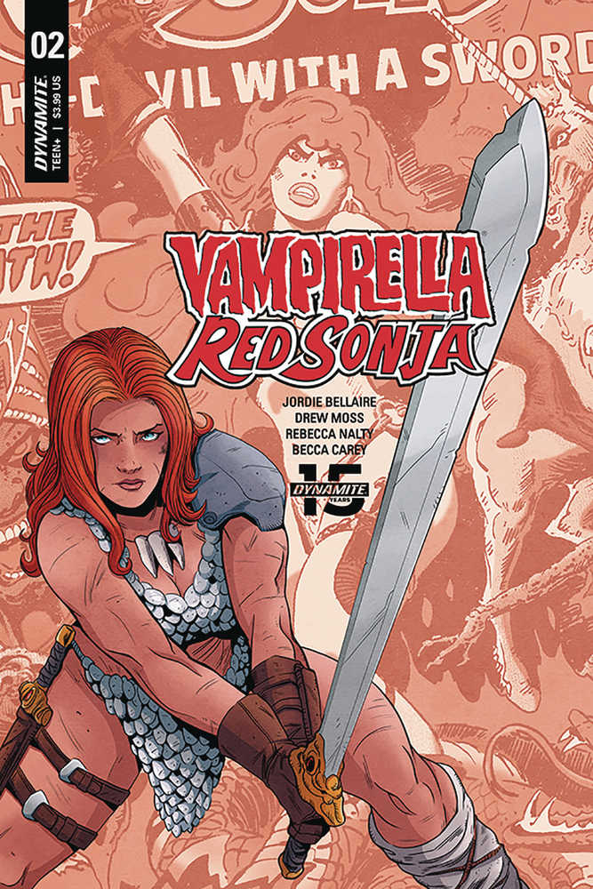 Red Sonja Vampirella #2 Cover E Moss Then Now