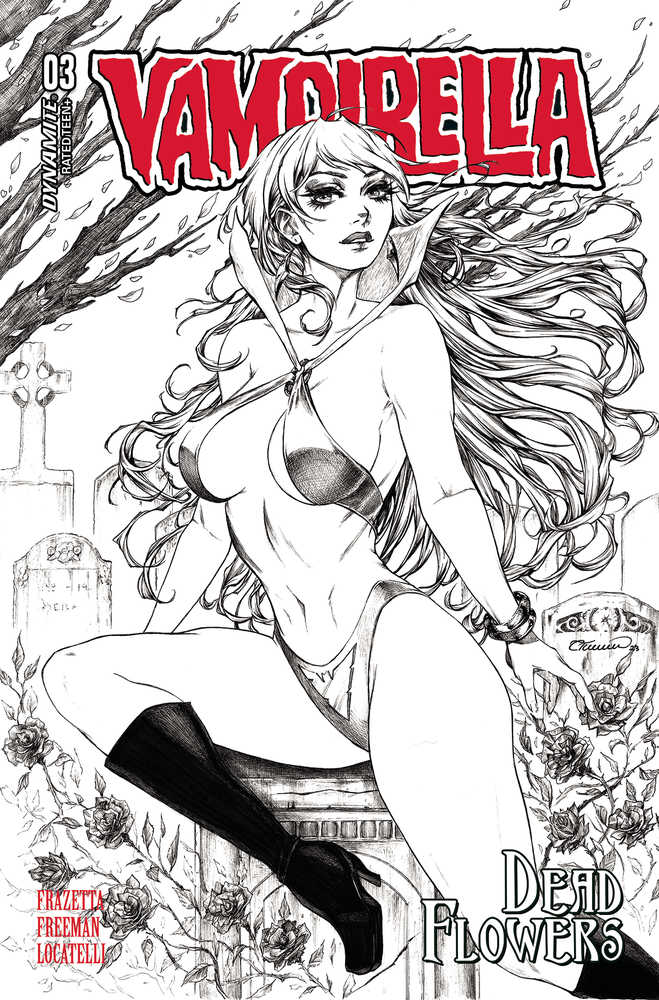 Vampirella Dead Flowers #3 Cover F 10 Copy Variant Edition Turner Line Ar