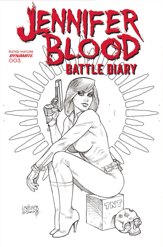 Jennifer Blood Battle Diary #3 Cover D 10 Copy Variant Edition Linsner Li