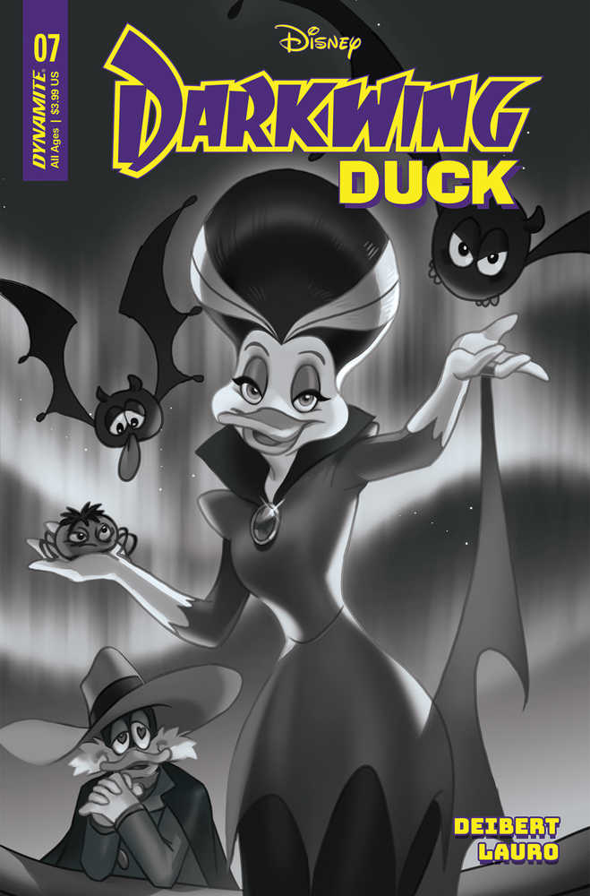 Darkwing Duck #7 Cover G 10 Copy Variant Edition Leirix Black & White