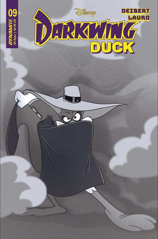 Darkwing Duck #9 Cover V 10 Copy Foc Variant Edition Forstner Black & White
