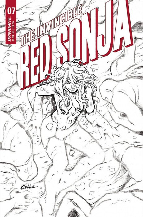 The Invincible Red Sonja #7G (Conner Black & White Variant) (1:15)