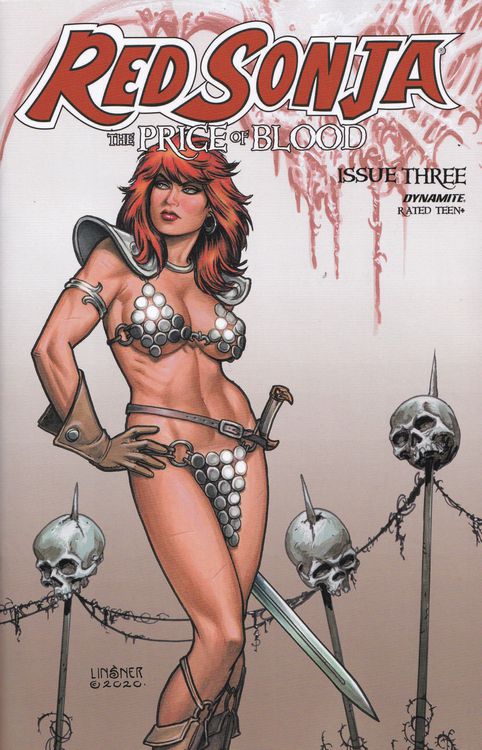 Red Sonja: The Price of Blood #3C (Linsner variant)